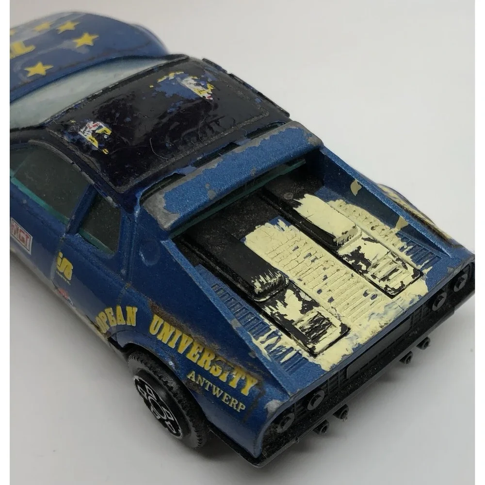 Bburago Ferrari 512 BB University Boxer 1:43 Made‎ In Italy 1983 Blue Sponsor
